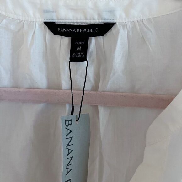 Banana Republic Ivory V-Neck Blouse - Picture 5 of 6